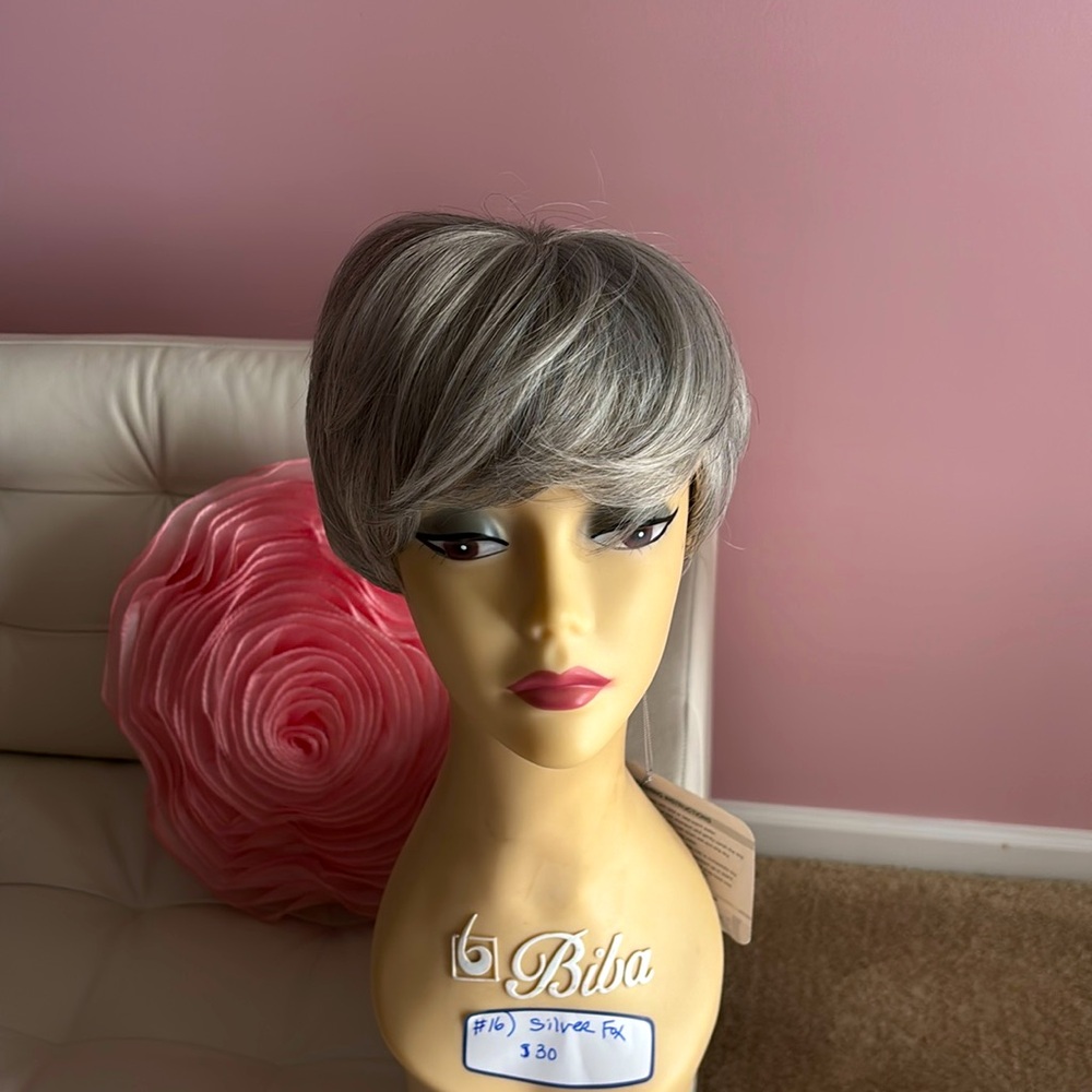 Silver fox short and sassy wig